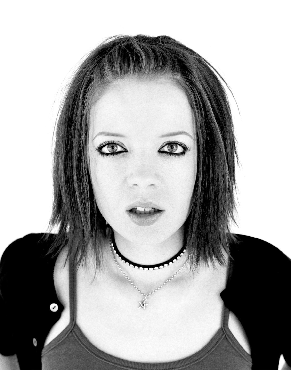 Sfondi Viso Disegno Monocromo Modello Occhi Capelli