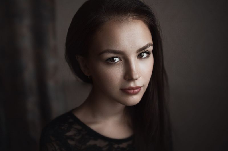 tvář, ženy, černobílý, model, portrét, Černá tvář, ženy, černobílý, model, portrét, Černá