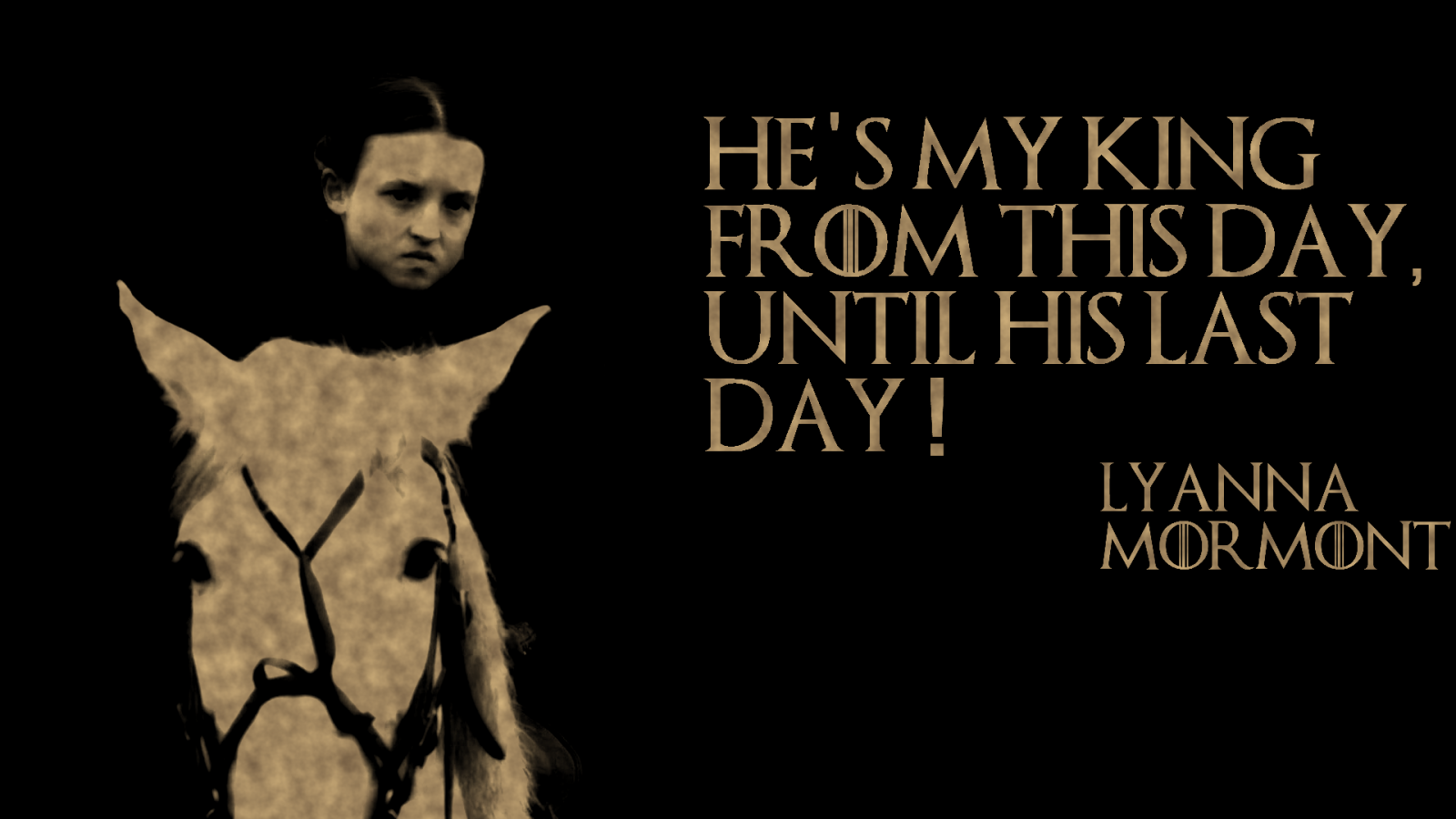 Hra o trůny, Jon Snow, Lyanna Mormont, font, kryt alba