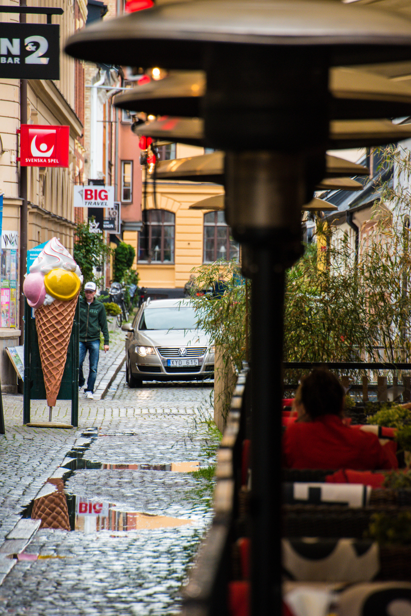jídlo, ulice, odraz, hudba, bar, restaurace, Švédsko, Vzhled interiéru, Sverige, barva, cestovat, festival, osvětlení, sk nel n, se, Street View, Malmo, Malm Festivalen, musik, urban area