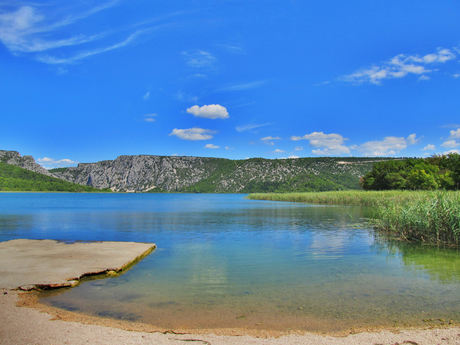 modrý, nebe, Příroda, řeka, krajina, Chorvatsko, planeta, Watter, Krka, dalmatia, Dalmacija
