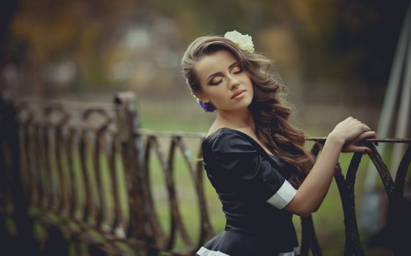 ženy, model, portrét, fotografování, šaty, Příroda ženy, model, portrét, fotografování, šaty, Příroda