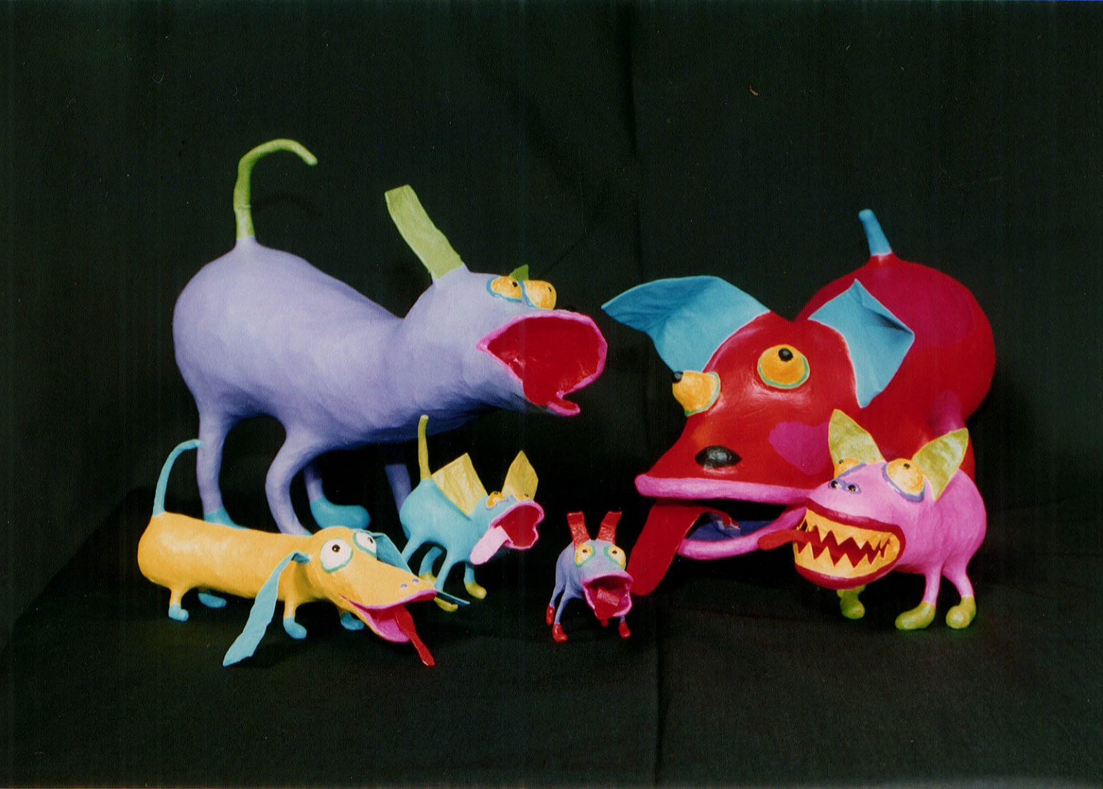 cartone animato, Giocattolo, ARTE, cani, organismo, pupazzo di pezza, associazione Libera, Peluche, cartapesta, Dweebs, cartapesta, Juliecushing