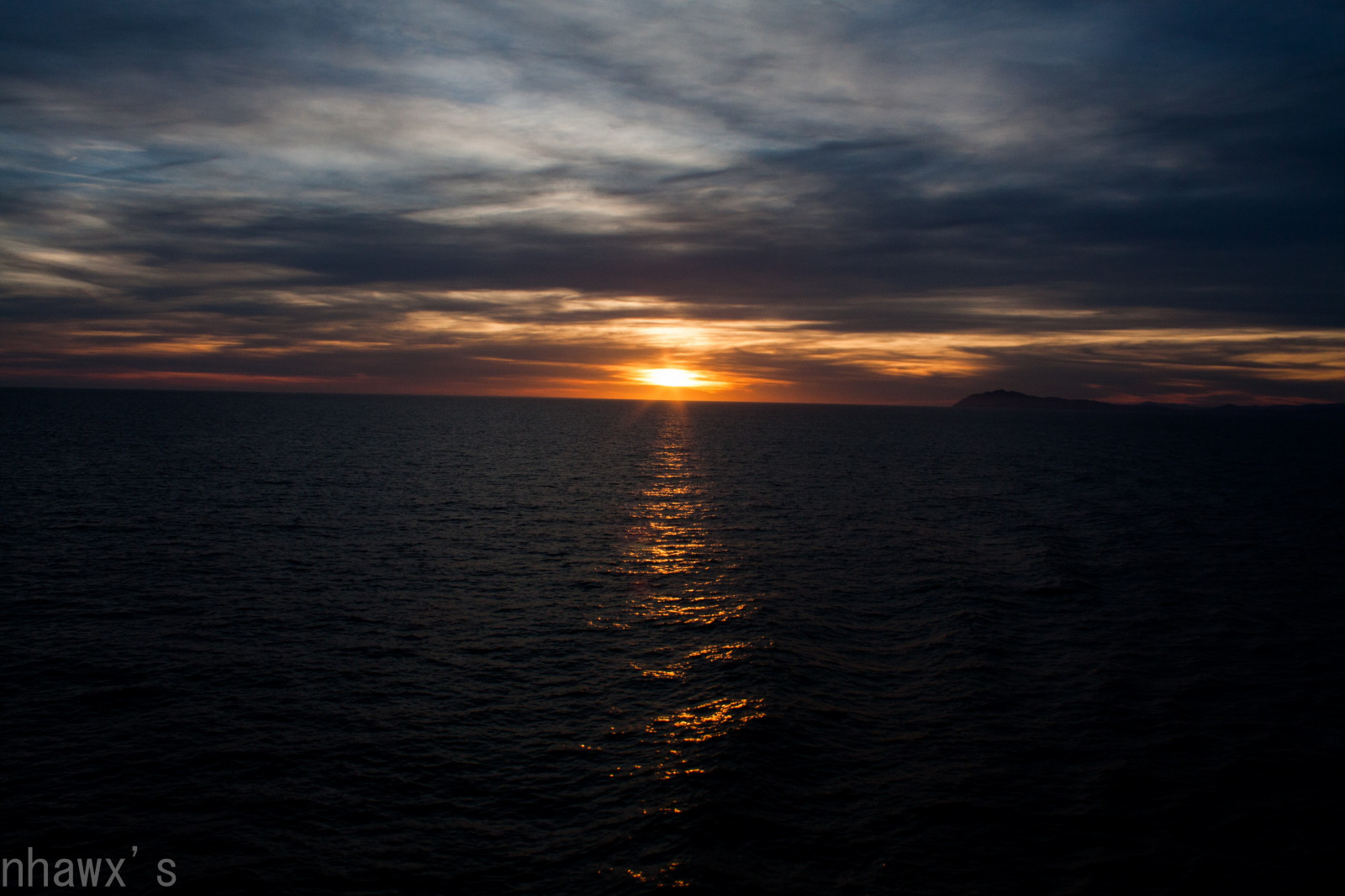 zonlicht, zee, zonsondergang, Nhawx