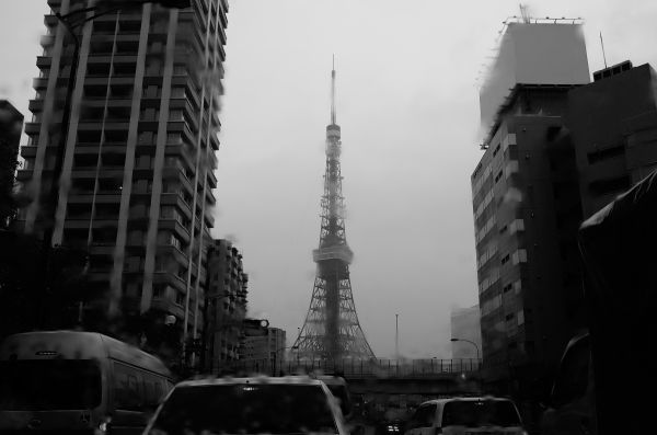 Japan,black,monochrome,city,cityscape,architecture