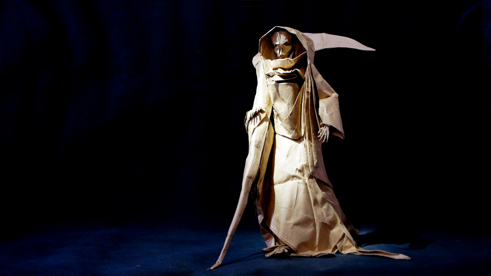 UMĚNÍ, papír, origami, ponurý, žací stroj, GT