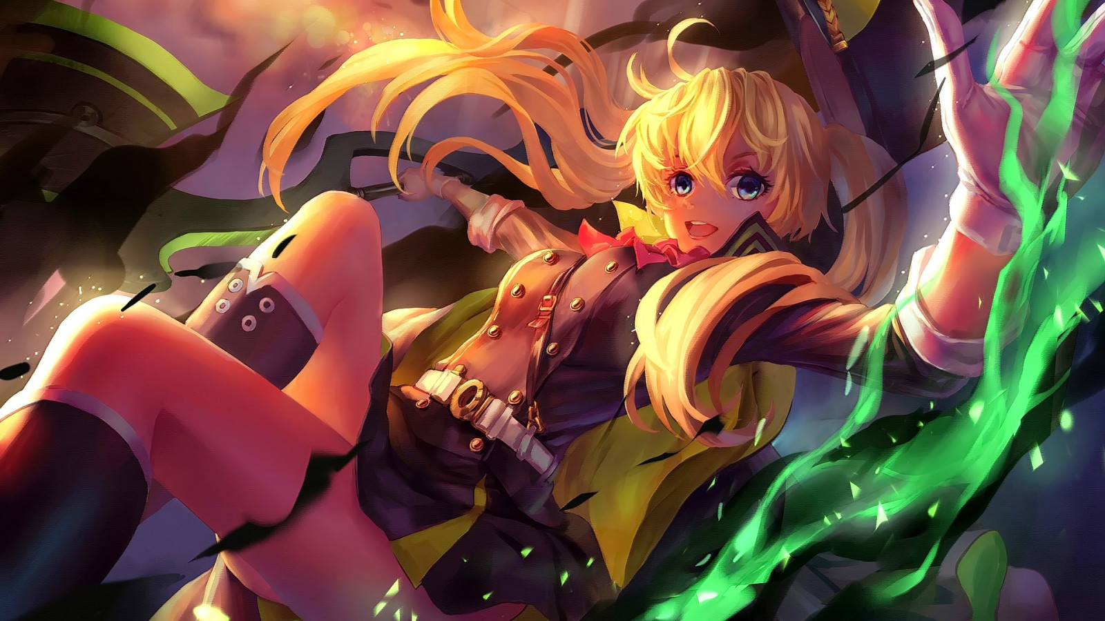 Anime, Anime girls, Owari No Seraph, Sanguu Mitsuba, Ekran görüntüsü, Bilgisayarın duvar kağıdı