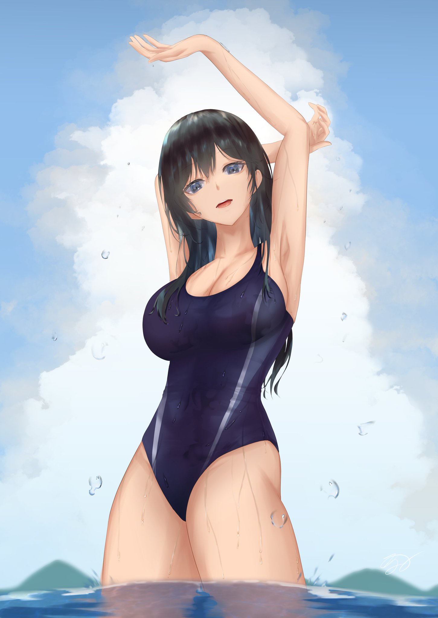 Masa st Anime Girls Orijinal Karakterler Mayo Solo Resim 
