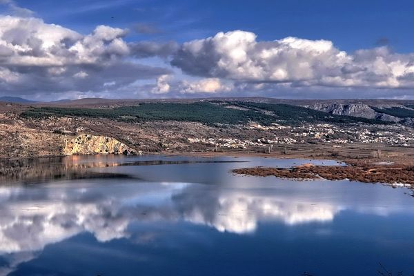 sunlight,landscape,hill,lake,sea,water