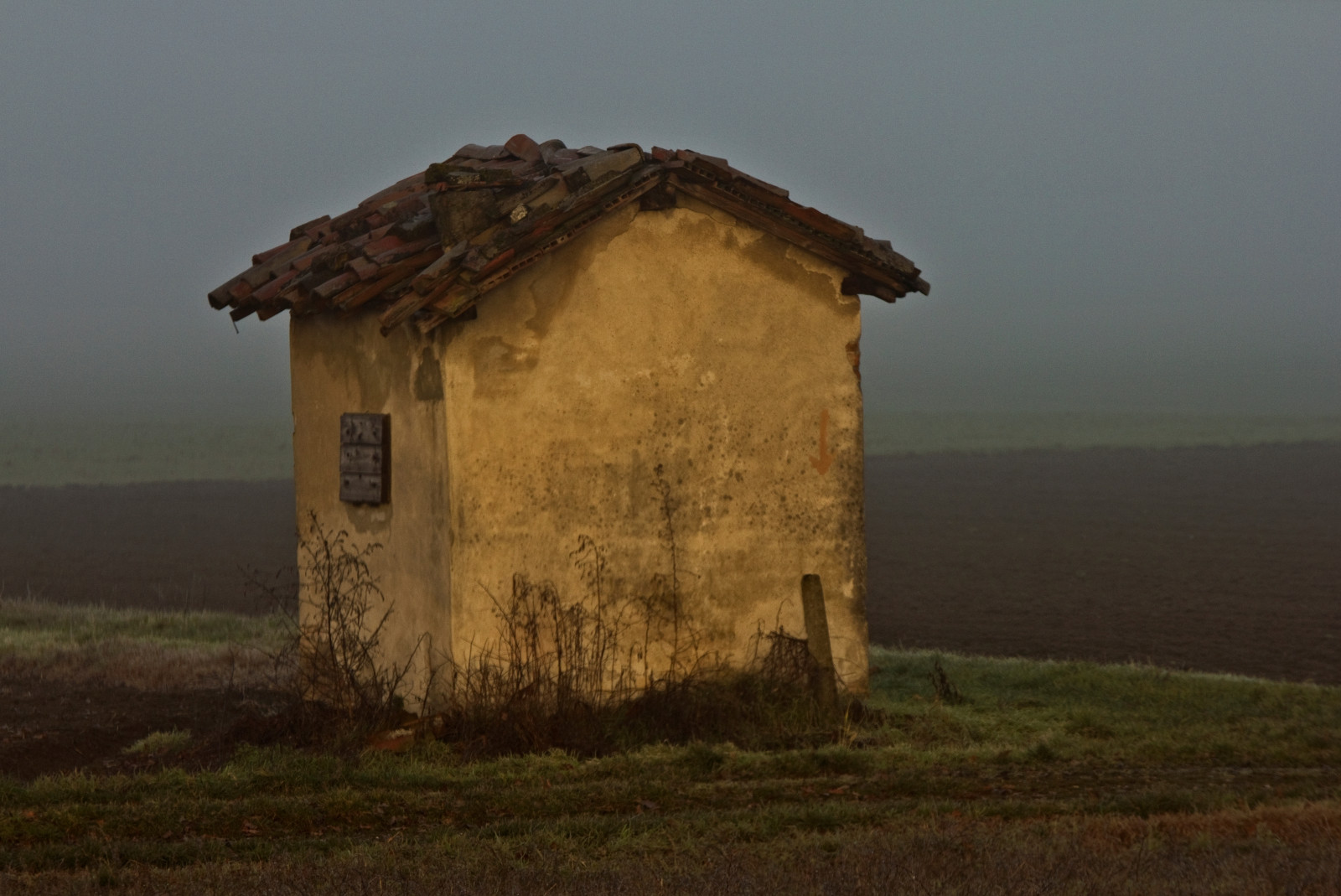 krajina, kopec, Skála, budova, Dům, chata, zřícenina, mlhavý, Terén, mlha, casetta, mat56, obrázek, krajiny, casa, Nebbia, Paesaggi, Campagna, lombardia, Pianura, PADANA, Pavia, Pavese, venkov, atmosférický jev, dávná historie, opevnění, dipinto, Voghera, oltrep