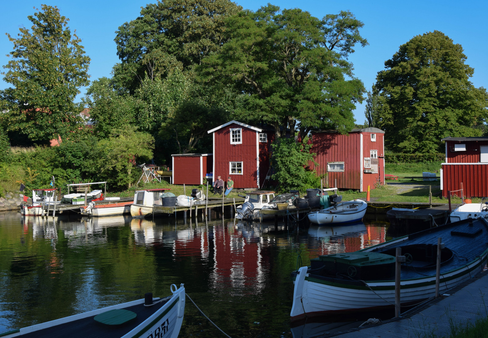 barca, città, natura, urbano, veicolo, nuvole, fiume, Svezia, bacino, canale, all'aperto, sk ne, fiskehoddorna, Malmo, bl himmel, casa-barca, corso d'acqua