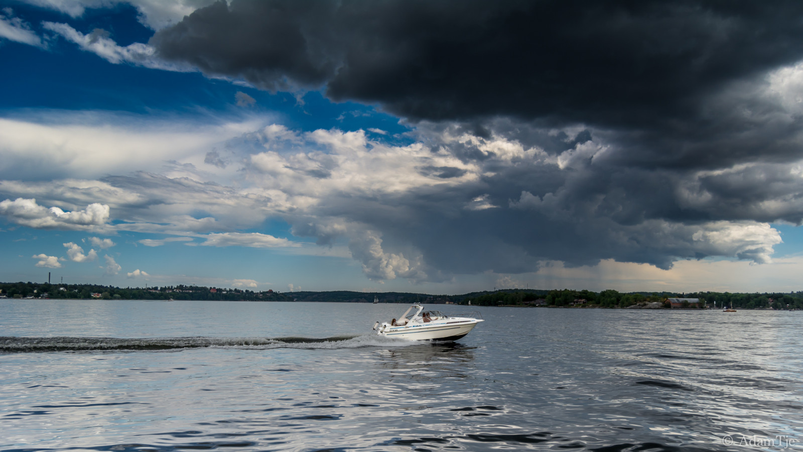 letní, nebe, déšť, mraky, Nikon, Švédsko, Stockholm, člun, červenec, Juli, NIKKOR, Skandinávie, 2014, Nacka, Stockholmcounty, D7100, Soli