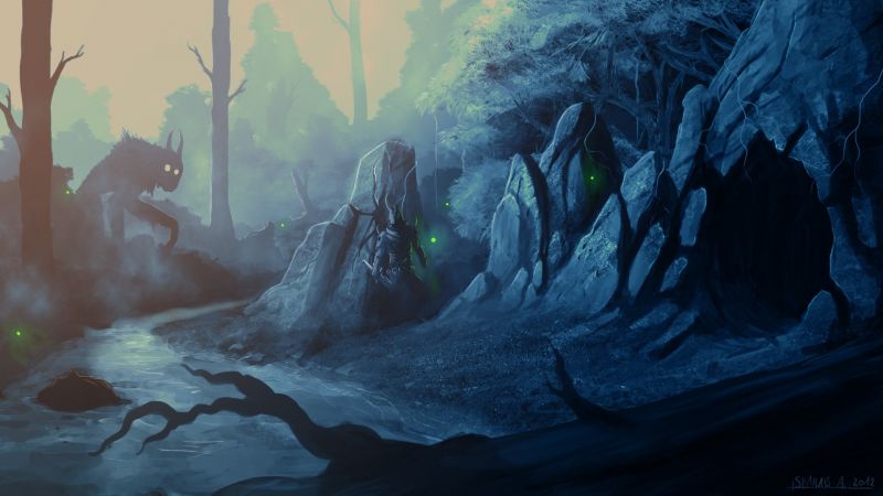 Art fantastique,ouvrages d'art,Terrain,capture d'écran,Papier peint de l'ordinateur,Grotte de glace