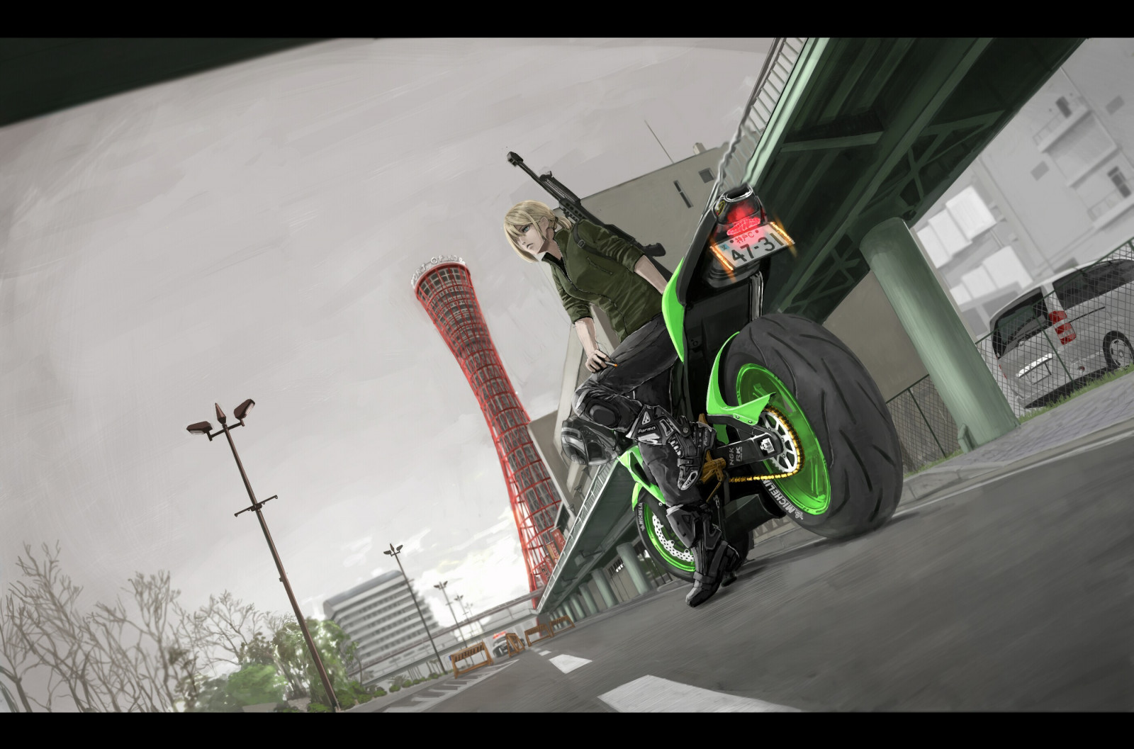 sport, kanon, anime, Anime piger, motorcykel, køretøj, våben, væddeløb, skærmbillede, stuntman, ekstrem sport, freestyle motocross, gratis tur, cykelsport, cykel motocross, stunt