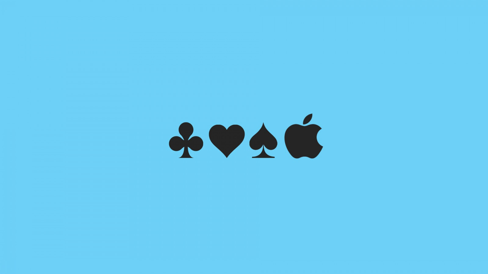 Wallpaper illustration, heart, text, logo, Shamrock, aces, Apple Inc
