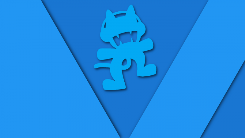 illustration, logo, blue, Monstercat, line, shape illustration, logo, blue, Monstercat, line, shape