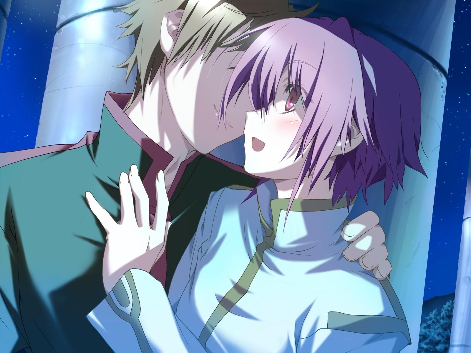 ilustrace, anime, umělecká díla, chlapec, dívka, usměj se, obejmout, mangaka, kokonoka, happy Margaret, tsuwabuki Akira