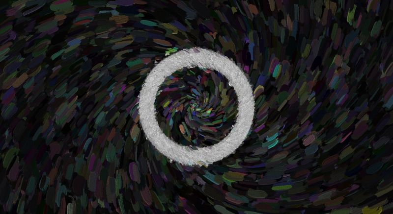 Digital kunst, spiralformet, grøn, blå, mønster, symmetri Digital kunst, spiralformet, grøn, blå, mønster, symmetri