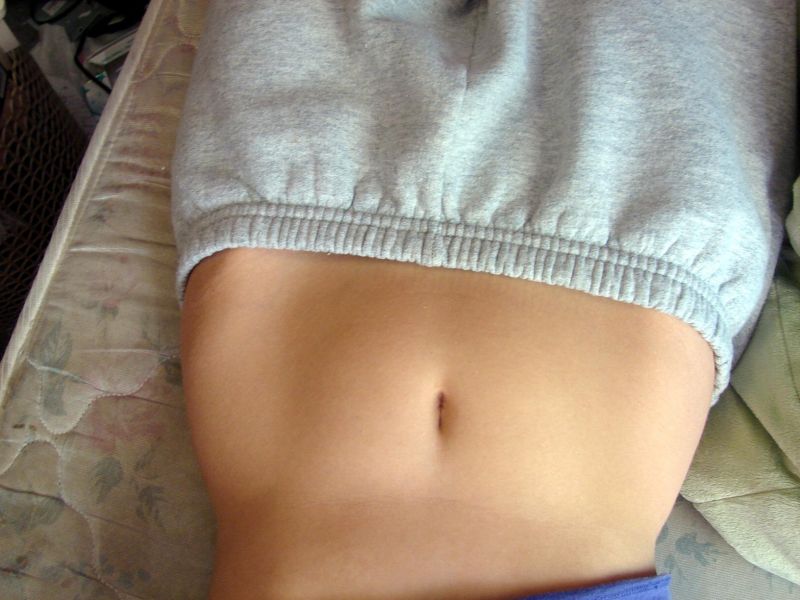 roztomilý,dívka,břicho,Haha