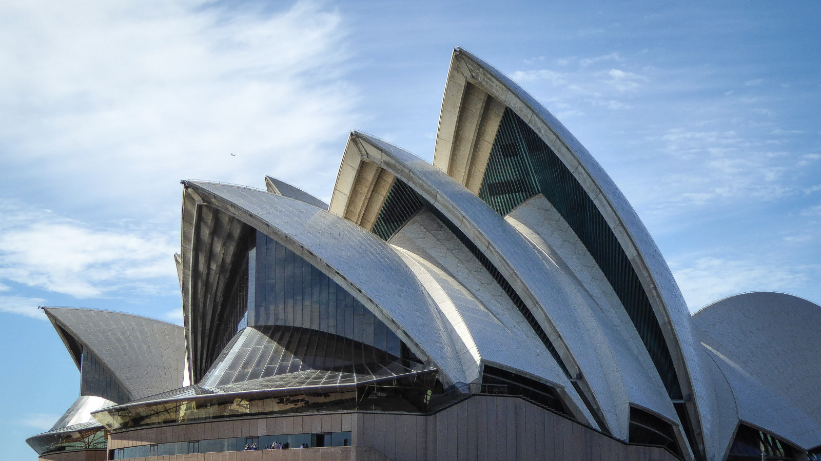 modrý, střecha, nebe, skořápky, bílý, sklenka, Krásná, čáry, trajekt, mraky, letadlo, bod, čekání, lesklý, unikátní, křivky, Sydney, australský, circularquay, ikona, obklady, přístaviště, dům opery, tvar, trojnásobný, foyer, perlový, ploutve, matný, příjemný, Esteticky