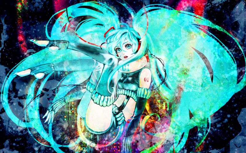 colorful, illustration, Hatsune Miku, ART, Carnival, color colorful, illustration, Hatsune Miku, ART, Carnival, color