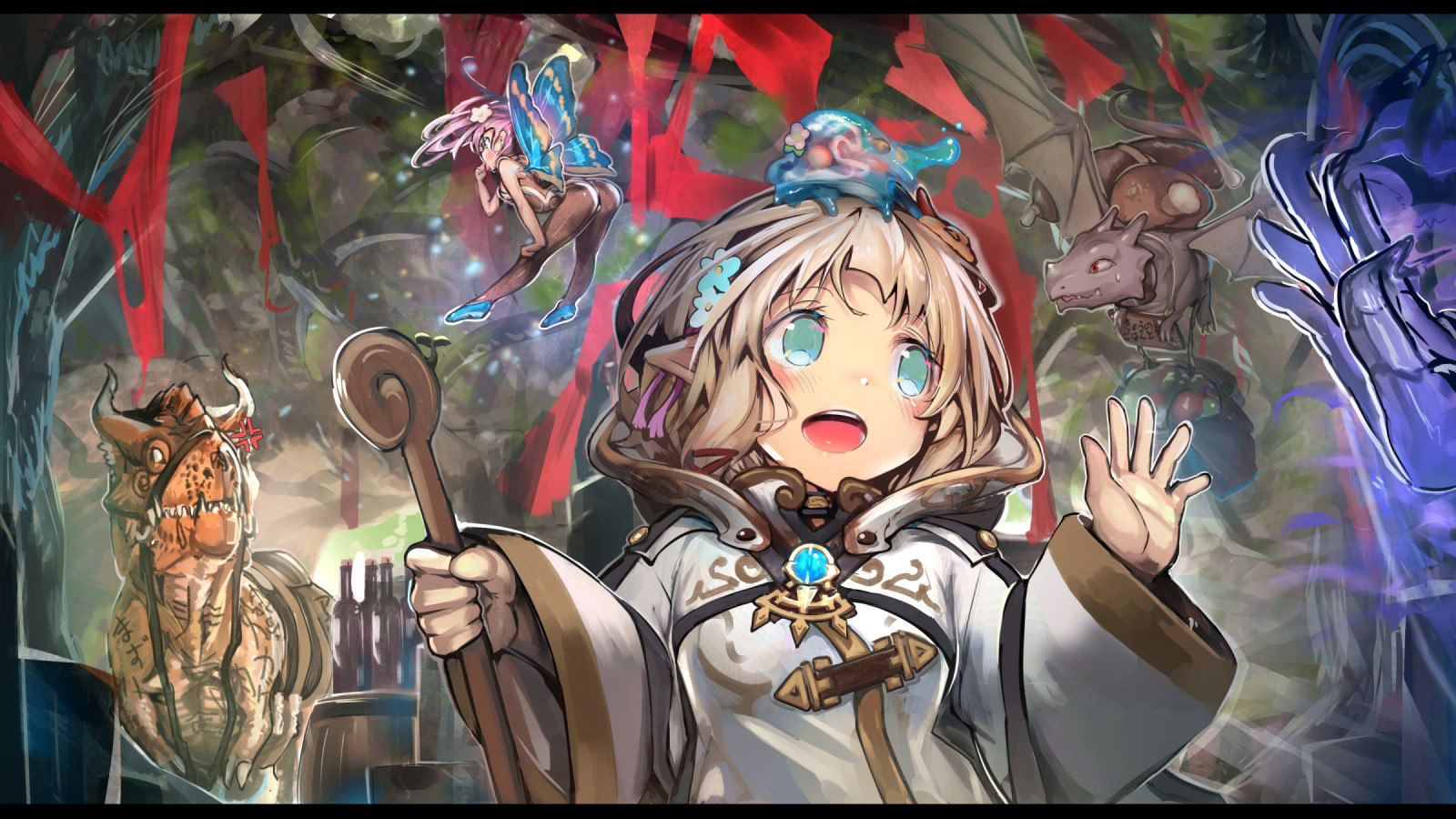 kreslená pohádka, UMĚNÍ, cg artwork, malování, prostor, fiktivní postava, Animated cartoon, tma, visual arts, anime, grafika, ilustrace, plakát, malovat, beletrie, animace, výkres, komiks, grafický design, umělecká díla, akční figurka, mytologie, pc hry