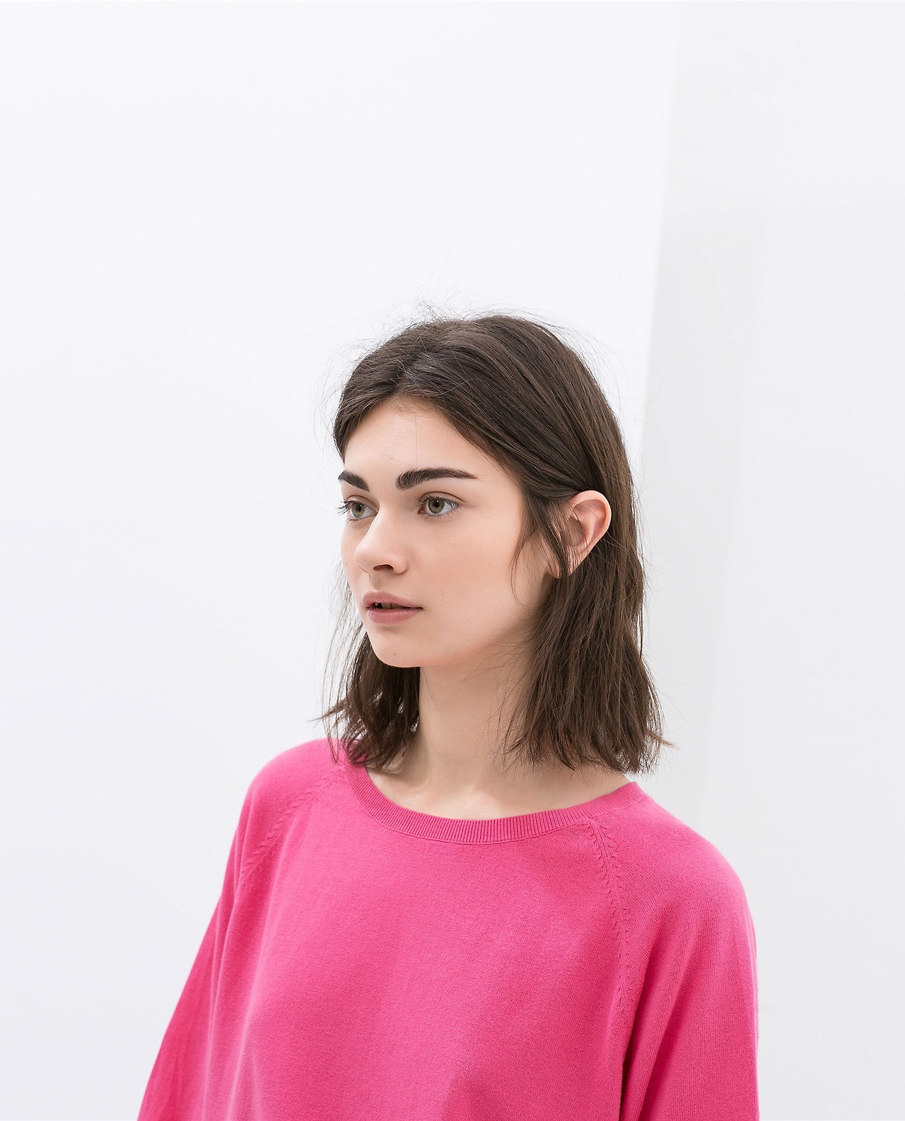 bruneta, růžový, oblečení, purpurová, Antonina Vasylchenko, krk, účes, textil, focení, břicho, Lidské tělo, svrchní oděvy, rukáv, halenka, 1280x1586 px