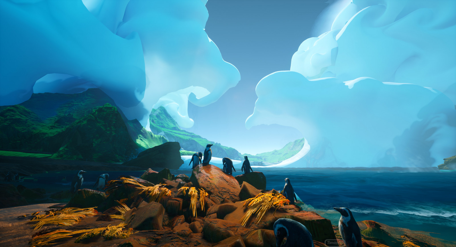 mrak, nebe, světlo, Příroda, blankyt, Natural landscape, coastal and oceanic landforms, krajina, Terén, Formace, cg artwork, horizont, ledová landform, ledová čepička, malování, Skála, geologie, vítr, ilustrace, tropy, divočina, mořská vlna, oceán, fiktivní postava, vlna, Klippe, pohoří, pobřeží, ledovec, zvuk, mytologie, ostrov, tma, odraz, mys, svítání, moře, Cestovní ruch, nelétavý pták, pelerína, pc hry, dovolená, akvarel barvy, zábava