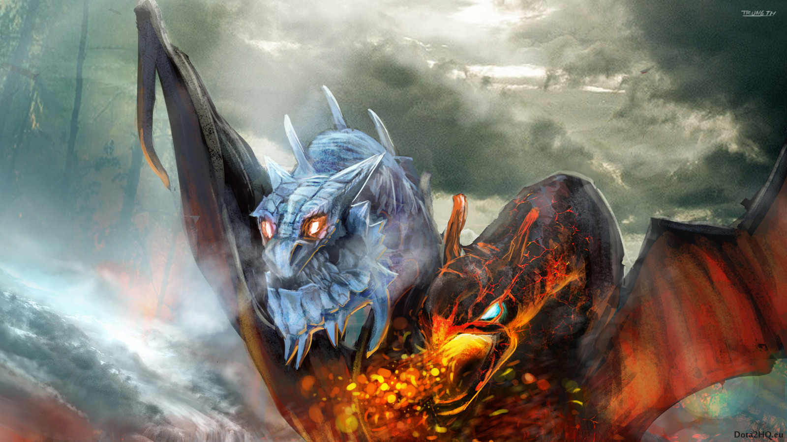 Jakiro, twin headed dragon, Dota 2, TAIDE