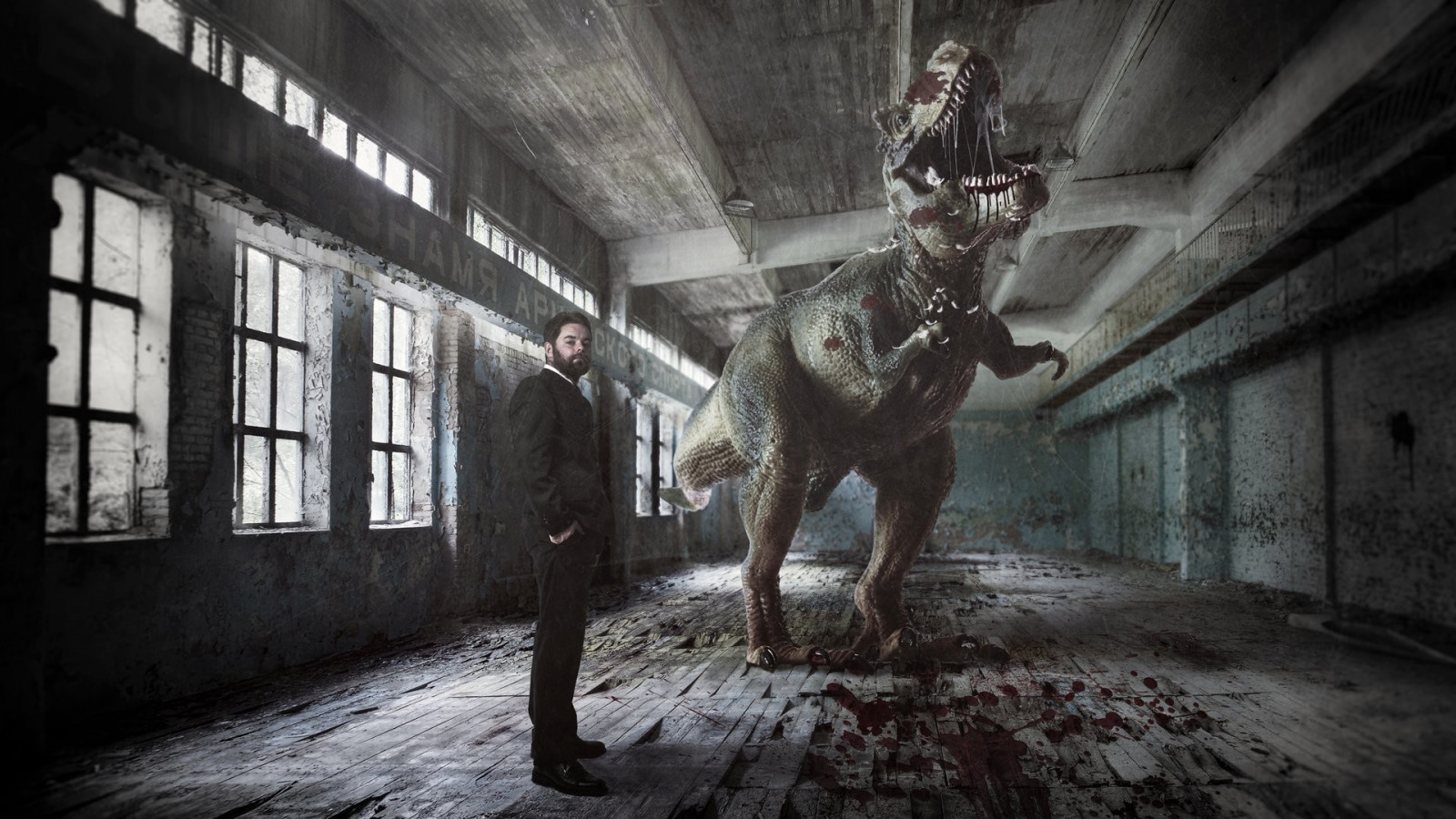 muži, dinosauři, tma, Snímek obrazovky, pc hry