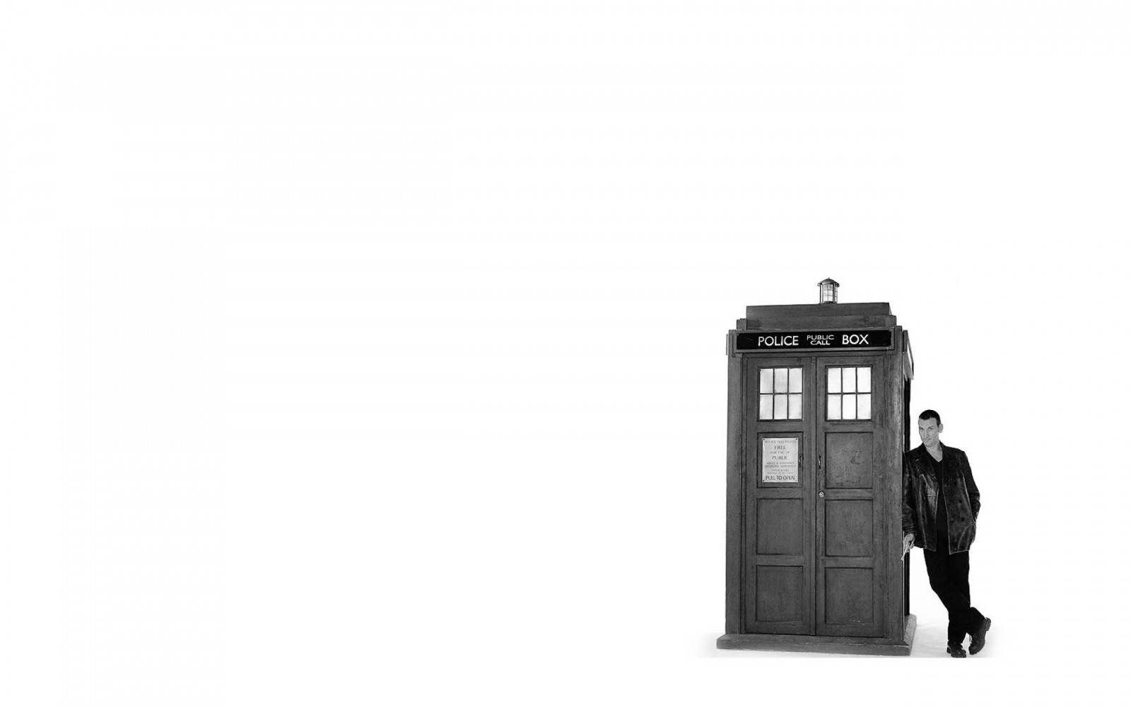 Doctor Who, TARDIS, mærke, Lægen, Christopher Eccleston, belysning, 2560x1600 px, produkt