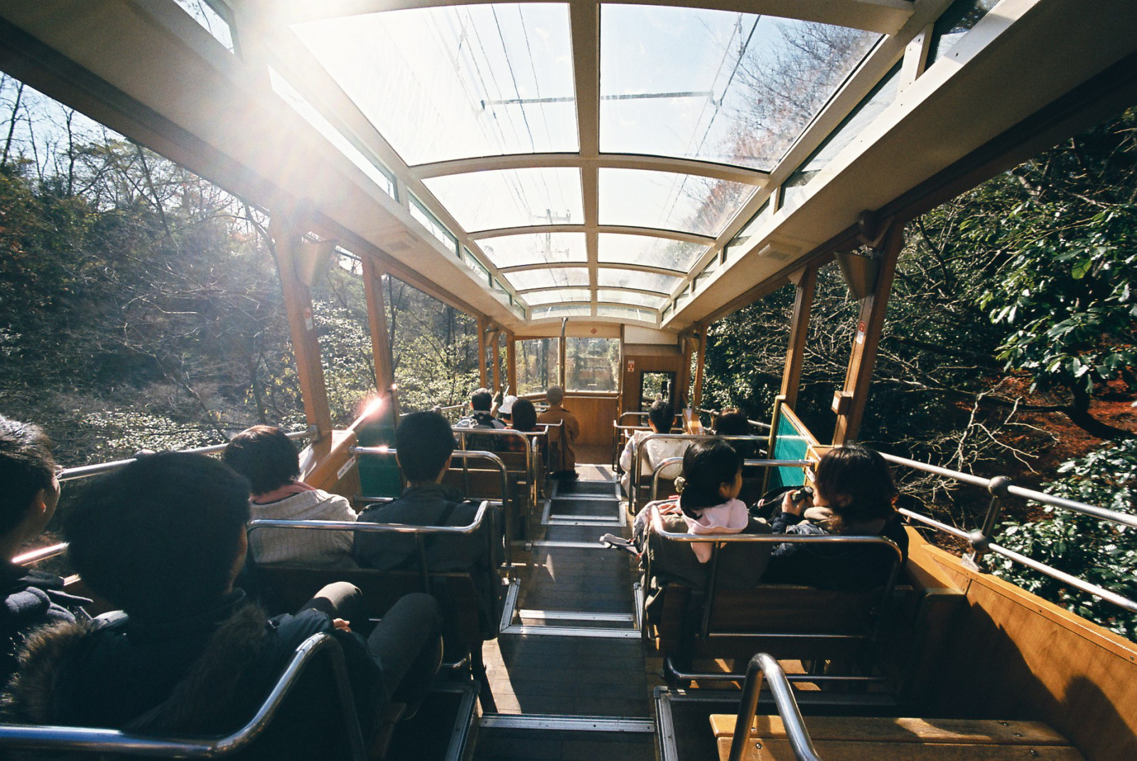 vozidlo, restaurace, strom, Cestující, veřejná doprava, outdoor struktura, Vzhled interiéru