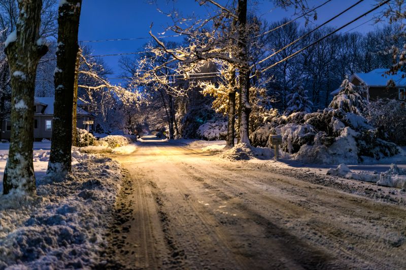 natur, himmel, træ, sne, vinter, Fryser