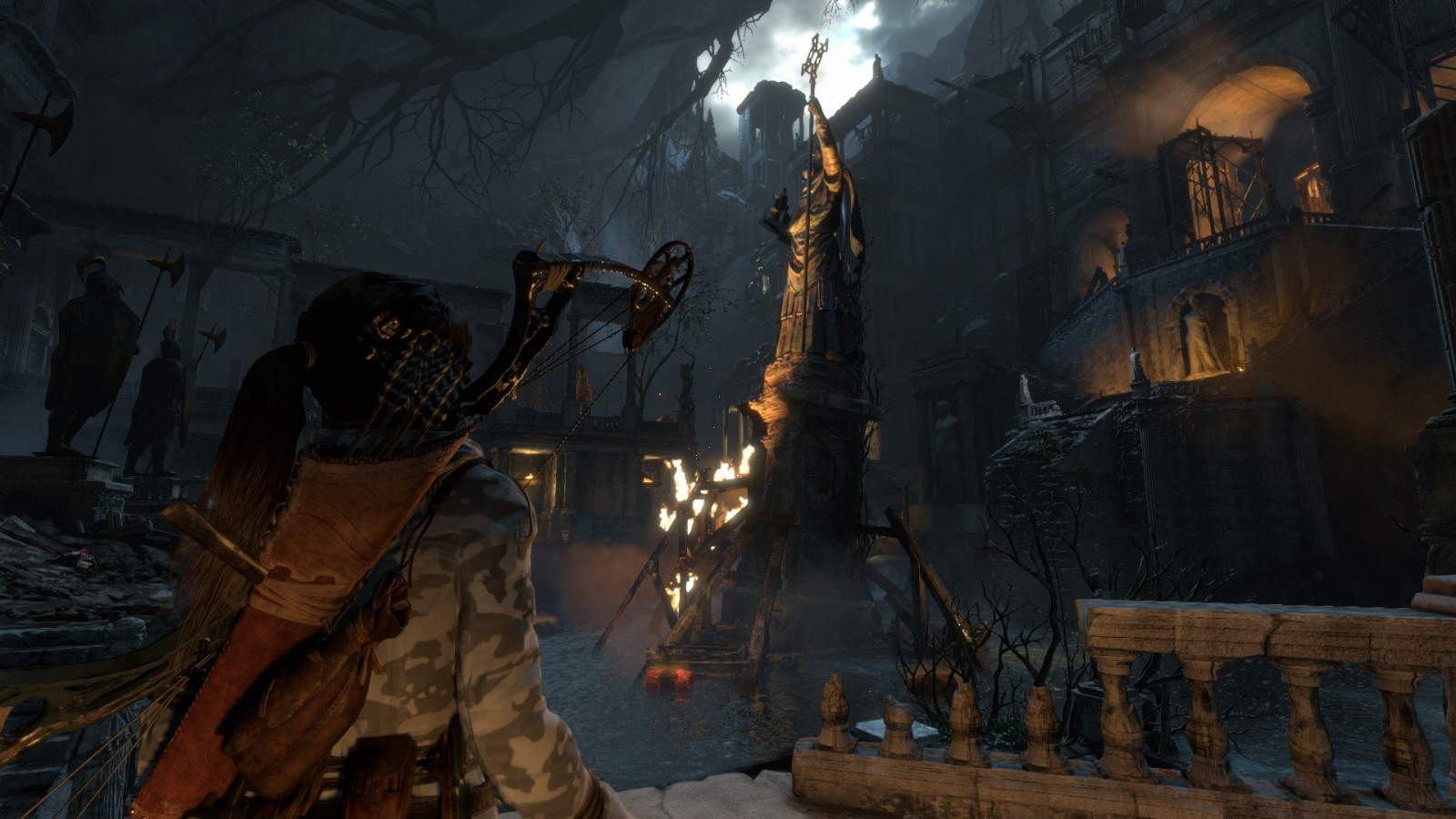 videohry, Snímek obrazovky, Lara Croft, mytologie, Rise of Tomb Raider, tma, Snímek obrazovky, pc hry