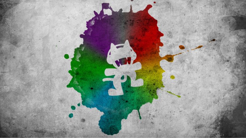 ilustrace, zelená, textura, Monstercat, výkres, stěna ilustrace, zelená, textura, Monstercat, výkres, stěna