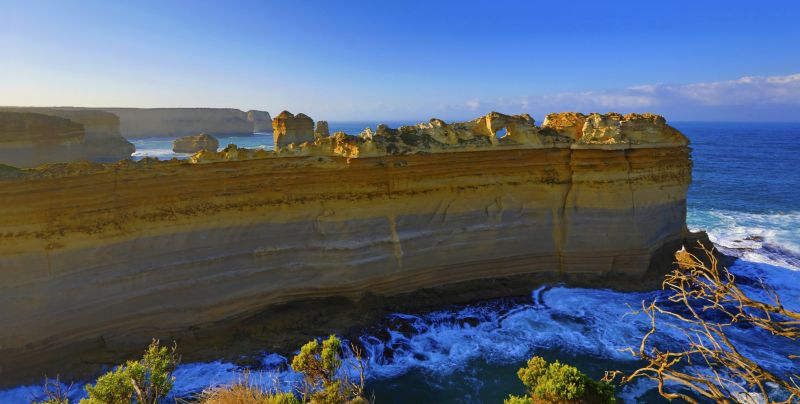 pobřeží, útes, moře, mys, mys, nebe