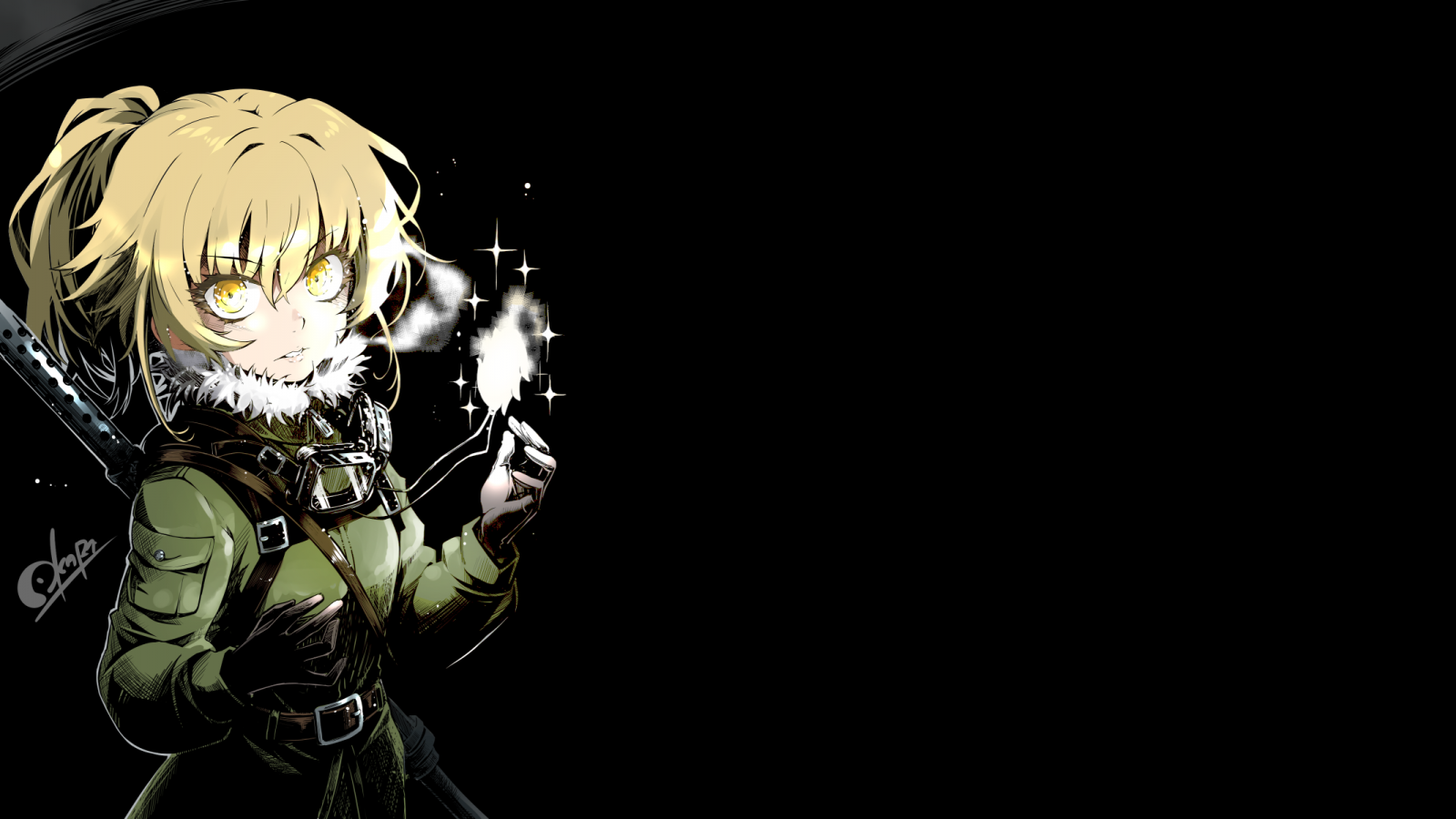 Youjo Senki, Tanya Degurechaff, oscurità, immagine dello schermo, sfondo del computer