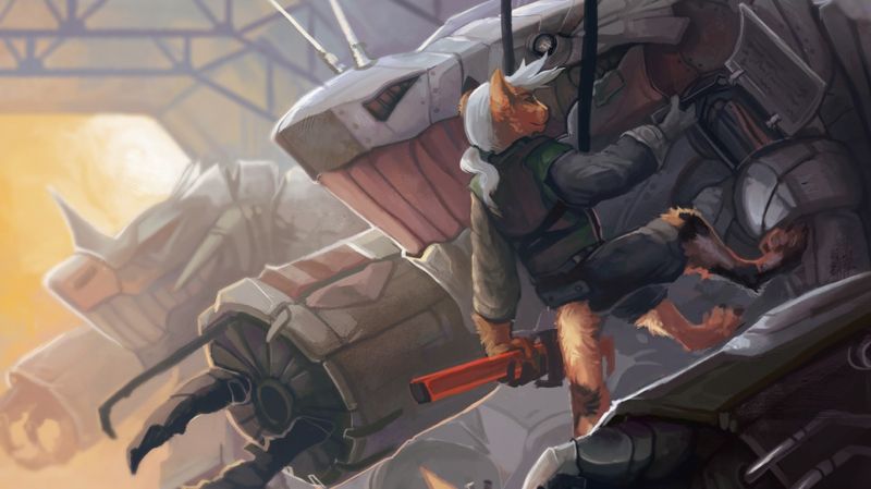 voják, Mech, Snímek obrazovky, mecha, srstnatý, Anthro