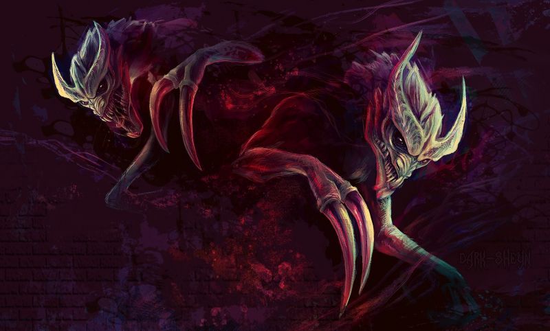 ilustrace, stvoření, démon, tma, Snímek obrazovky, digitální umění ilustrace, stvoření, démon, tma, Snímek obrazovky, digitální umění