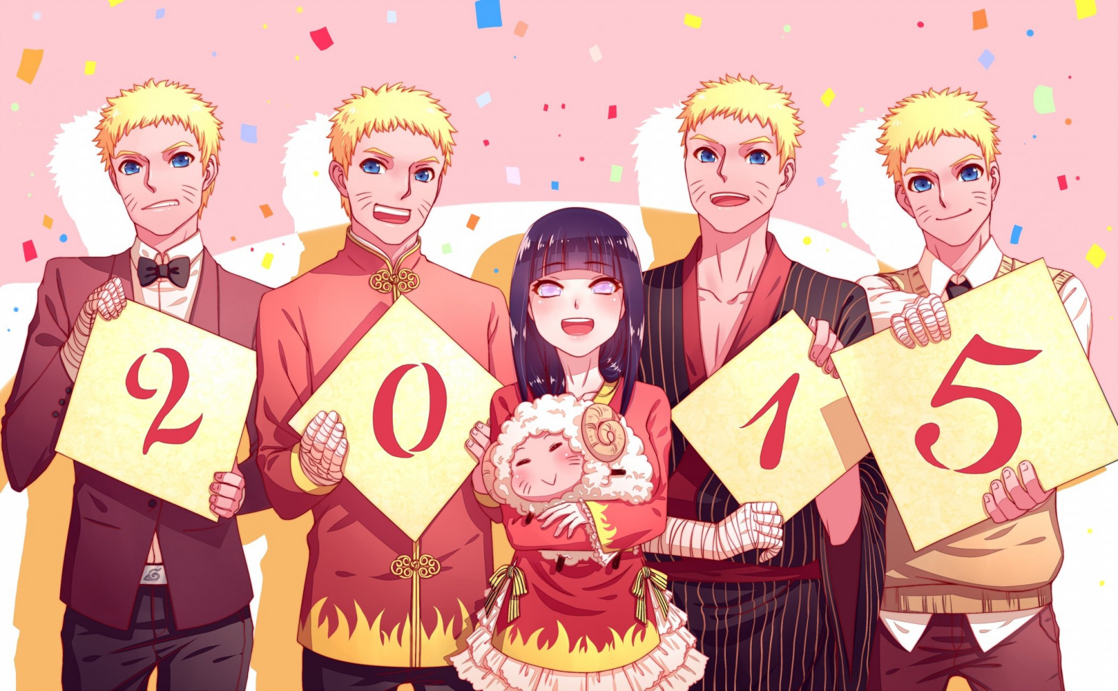 2101x1300 px, Hinata, hyuuga, naruto, overtøj, rød, får, Uzumaki
