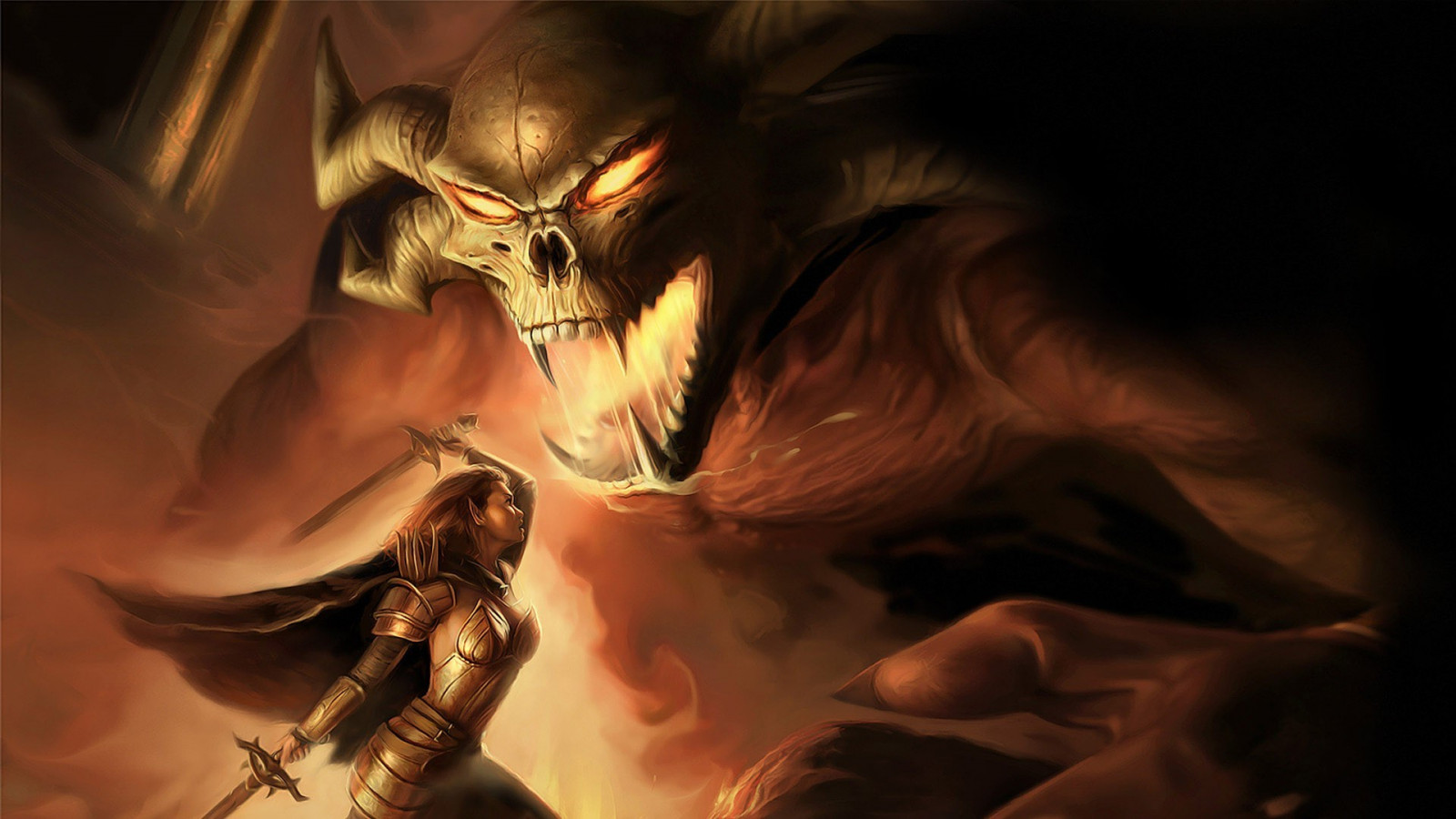 Meribeth Demon Wallpaper : 1920x1080 px, demon, fantasy art, Lady Aribeth, Neverwinter ...