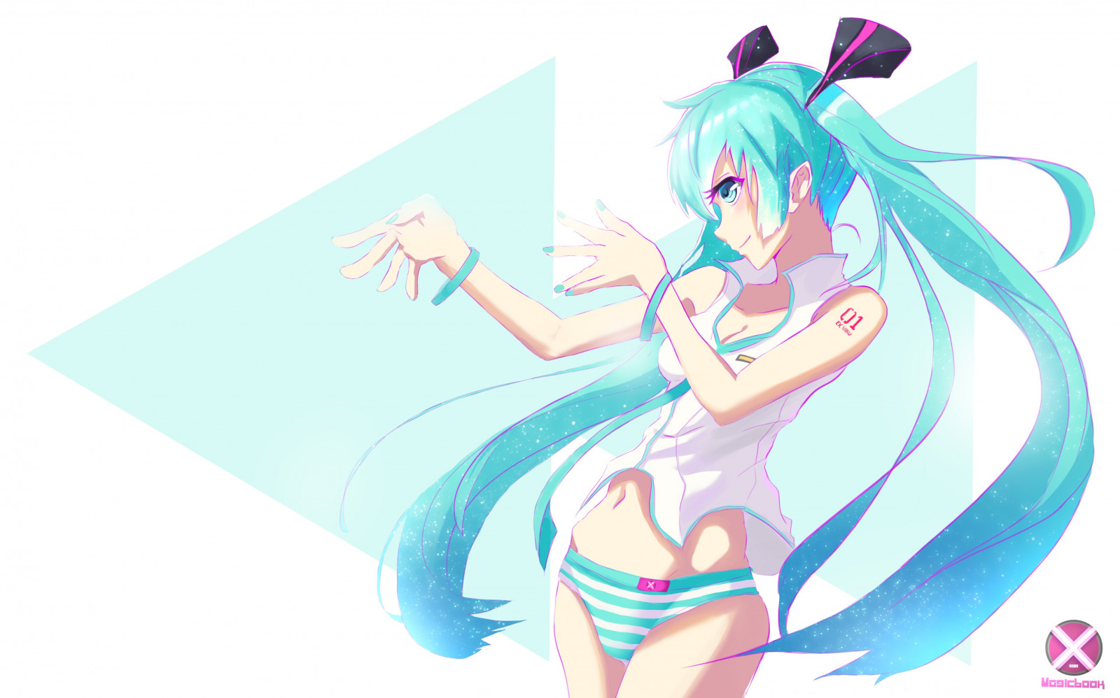 ilustrace, anime, anime dívky, kreslená pohádka, Vocaloid, Hatsune Miku, fiktivní postava, mangaka, kůň jako savci, mýtické zvíře