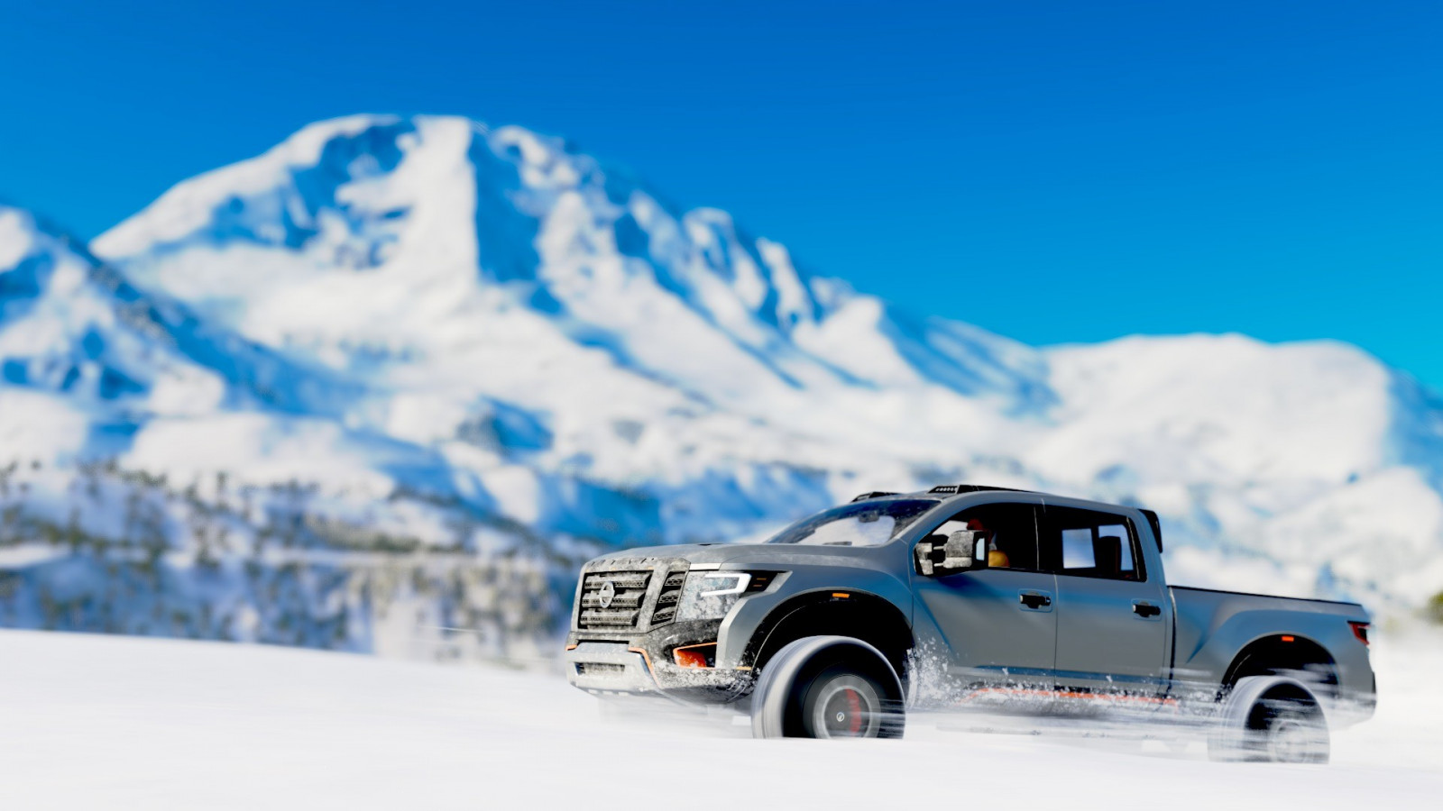Wallpaper video games, car, snow, forza horizon 3, Nissan Titan