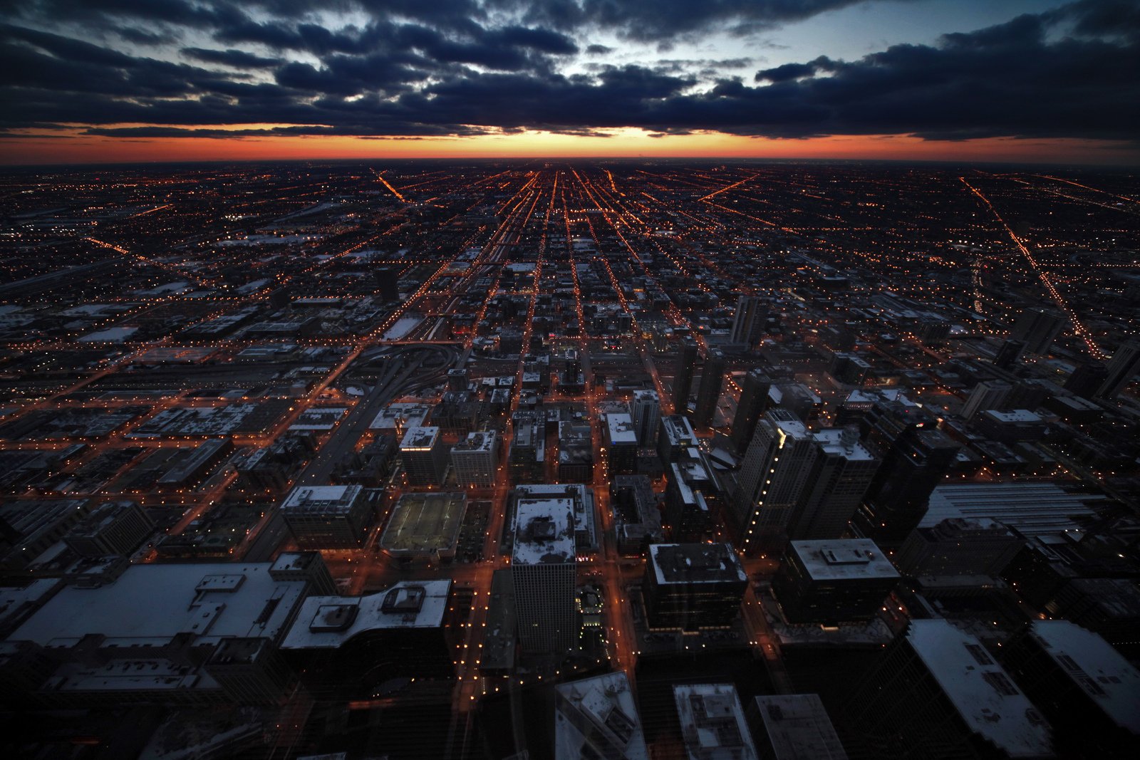 1600x1067 px, architettura, ponti, Chicago, città, città, Comta, Francisco, Illinois, medio, notte, ouest, orizzonte, Torre, briscola, Stati Uniti d'America