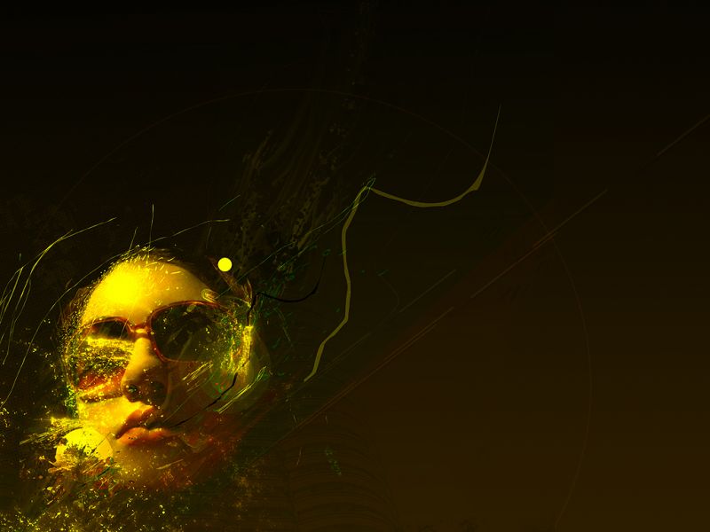 illustration, digital art, night, insect, reflection, light illustration, digital art, night, insect, reflection, light