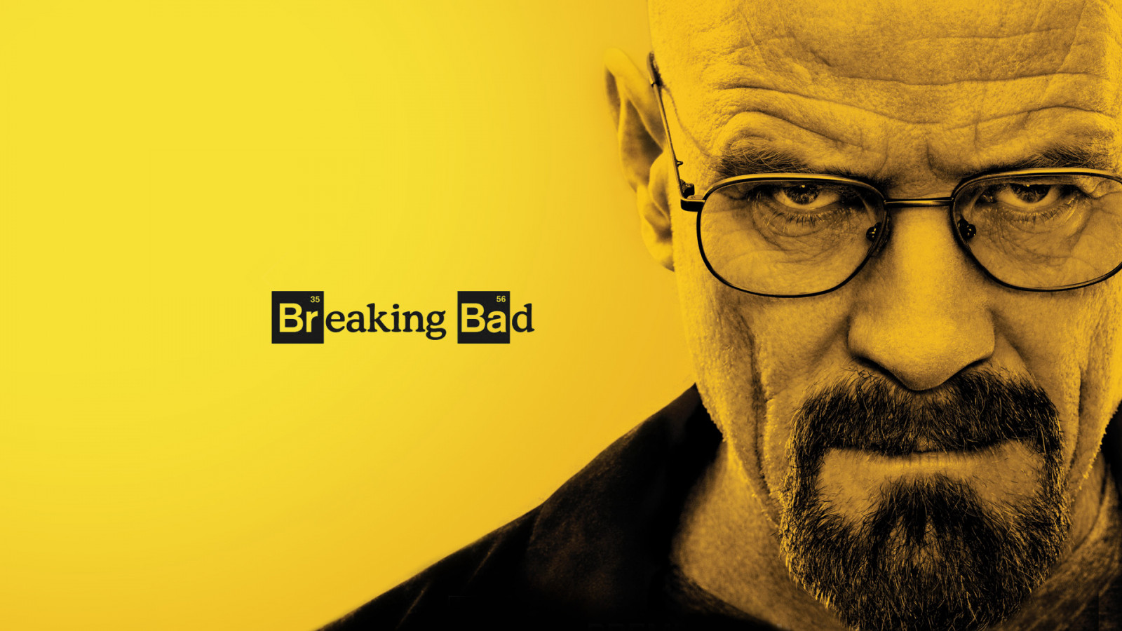 tvář, ilustrace, portrét, brýle, Walter White, vlasy, knír, Perníkový táta, žlutém pozadí, hlava, Bryan Cranston, muž, vousy, účes, vousy