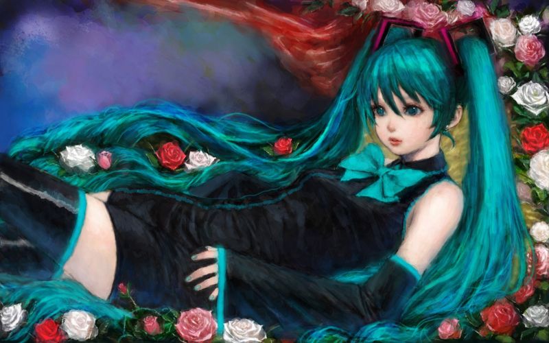 Vocaloid, Hatsune Miku, anime, mytológie, 1920x1200 px, vymyslená postava