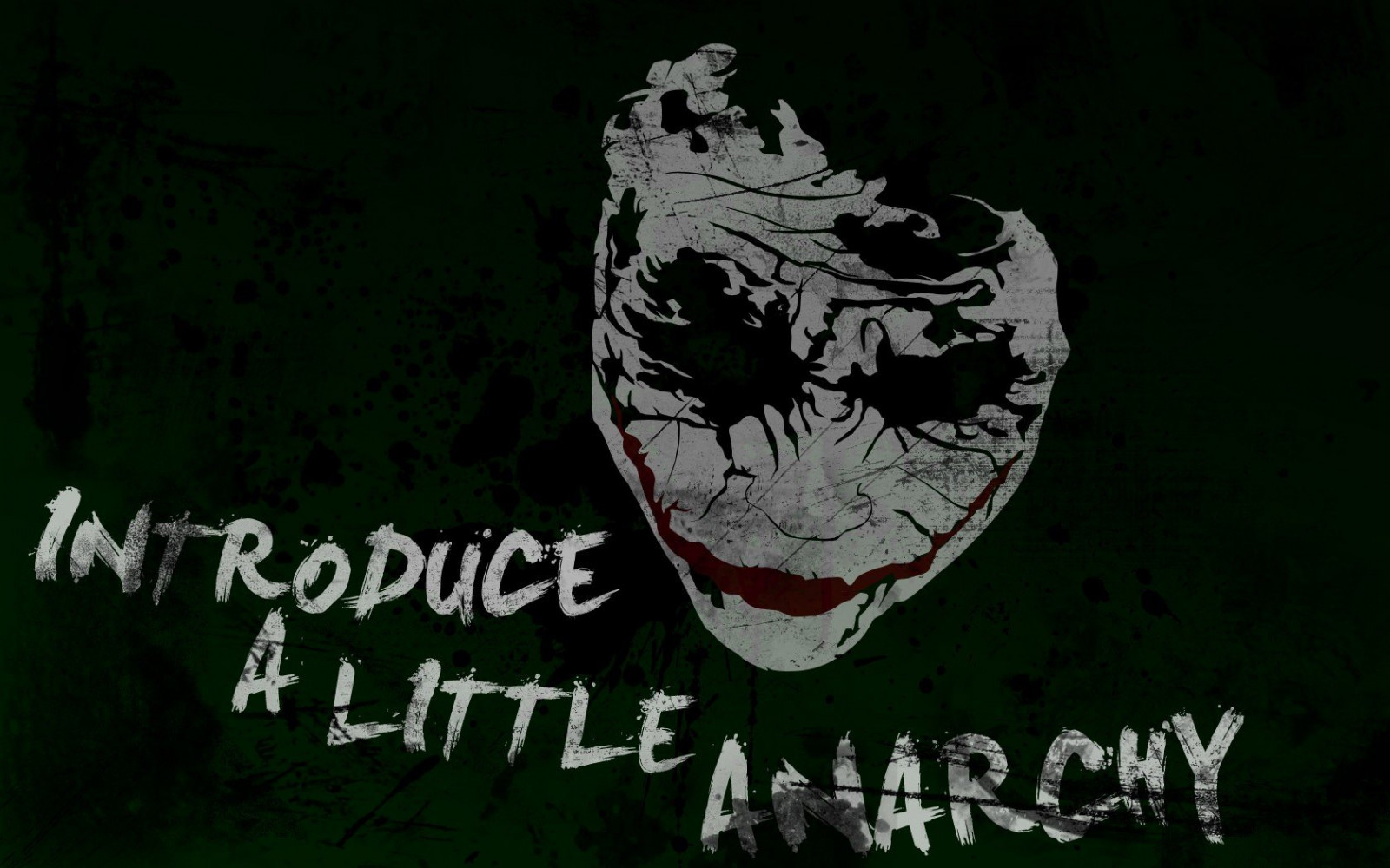 Wallpaper 1680x1050 px, Anarchy, Batman, Joker, paint, quotes