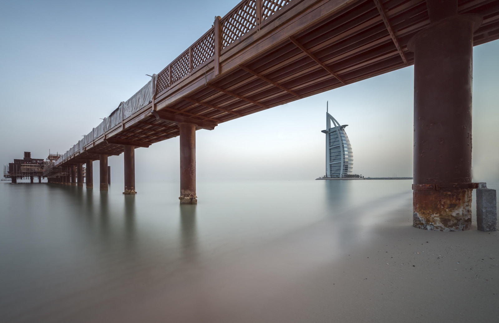 architektura, voda, městský, odraz, fotografování, hvězdy, dřevo, hotel, ráno, most, letovisko, Nikon, dubaj, 7, Al, longexposure, nd, design, Arab, výtvarné umění, nikond800, rámování, mydubai, Burj, nikon1424, seasscape