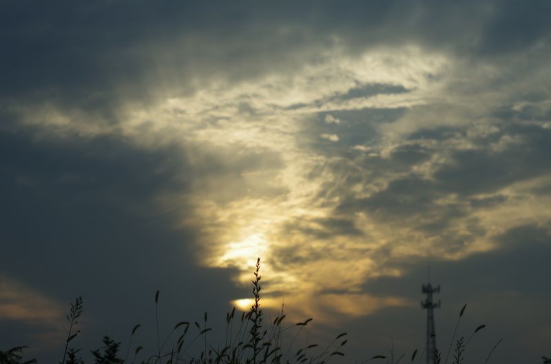 cloud mass,evening glow,kveld